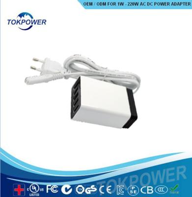 Chine 40 l'énergie de verrue de mur de l'adaptateur 5V 8A de puissance de Digital de watt alimentation la corde noire de C.C de 2 bornes à vendre