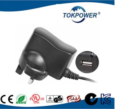 China UL-CER-en 60601 Stromadapter Wechselstrom-DCs 6W 5V 1a Universal-USB für elektrisches Gerät zu verkaufen