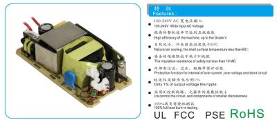 China 15W 12V voeding van het de Output Open Frame switching van 1.25A 2a de Enige Te koop