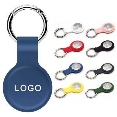 China Key Chain Ring Clip Holder For Apple Airtags Logo Key Case Customized Pet Dog Silicone Air Tag Case Shockproof Cover For Airtag for sale