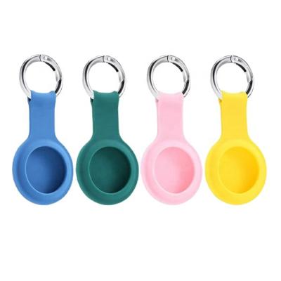 China Shockproof Silicone Air Tag Dog Loop Holder Tracker Accessories Cover Airtag Case Key Chain For Apple for sale