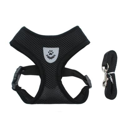 China Lights Dogs Accessories Wholesale New Design Soft Mesh Padding Nylon Big Dog Harness Adjustable Pet Vest for sale