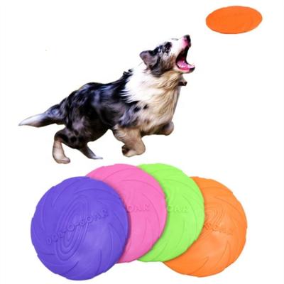 China Indestructible Toy Dog Flying Discs Pet Toy Duty Durable Lightweight Interactive Soft Rubber Insect Dog Products Indestructible for sale