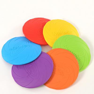 China Interactive Durable Dog Toy Training Dog Flying Saucer Pet Viable Soft Rubber Insect Toy Dog Flying Discs for sale