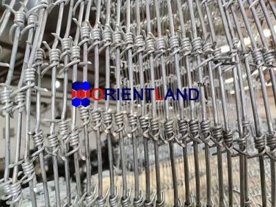 China Hot Dipped Galvanized Steel Fencing barbed Wire Concertina Coil 500m Barbed Wire for sale