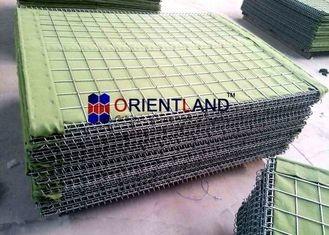 China Hot Dipped Galvanized Wire Mil9 Defensive Barrier Square Hole Hesco Barrier for sale