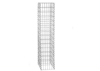 China 30x30cm Stone Galfan Welded Gabion Baskets 150cm Height Gabion Stone Cages for sale