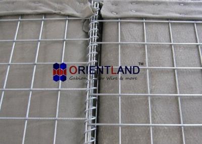 China Heavy Duty hdg Defensive Barriers Geotextile Lined Unit Earth Filled Welded Mesh for sale