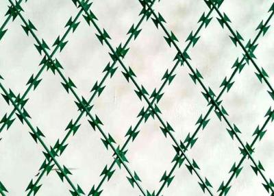 China 3m 5m 6m Welded Razor Wire Mesh Sheet / Straight Razor Wire 2.5mm Diameter for sale