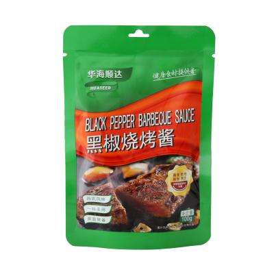 China HUASEED High Quality Meat Pack Hot Selling Custom Made Black Pepper BBQ Sauce Seasoning For Cooking 6942333703828 for sale