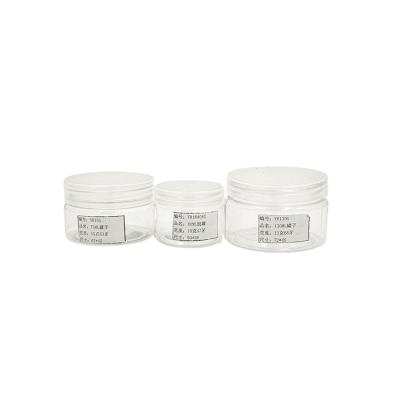 China Universal Food Grade Plastic Bestselling Clear Face Cream In Clear Jars, Compact And Lightweight Plastic Jars for sale