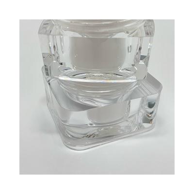 China Universal Refillable Creative Shiny Luxury Cosmetic Acrylic Food Grade Custom Jar In Stock for sale