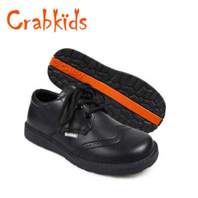 China Wholesale Crabkids Leather New Boys Leather Shoes British Style School Party Performance Kids Shoes Casual Children's Sho for sale