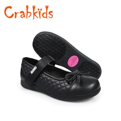 China Crabkids leather children's English style spring leather shoes small and girls shoes autumn girls' leather shoes for sale