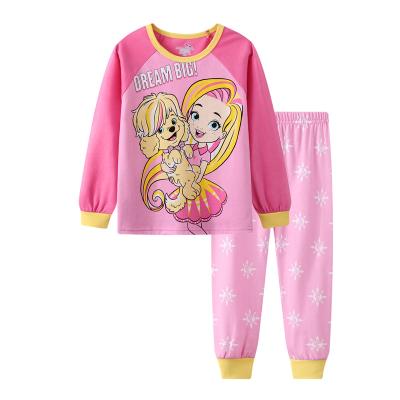 China Factory Supply Wholesale Cotton Breathable Organic Baby Girl Pajamas Pajamas For Kids Cotton Long Sleeve Pajamas for sale