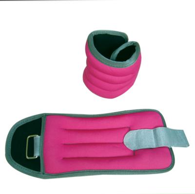 China Hot Sale Polyester Oxford Exercise and Weighted Fitness Training Adjustable Neoprene Wrist Ankle Weights for sale