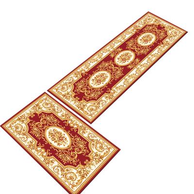 China Bathroom Bedside Rug Household Retro Floor Mat Long Stain Absorbent Non-Slip Cover Toilet Resistant Kitchen Cover for sale