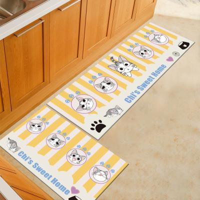 China Stain Resistant Kitchen Coverall Cover Restaurant Cartoon Print Children's Room Bedroom Bedside Non-slip Blanket for sale