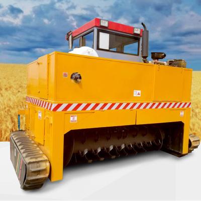 China Fully Automatic Crawler Compost Turner Organic Fertilizer Equipment 2600mm Width for sale