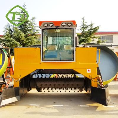 China Animal Manure Fermentation Compost Turner Machine Windrow Crawler Compost Turner for sale