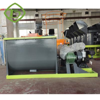 China SUS304 Horizontal Fertilizer Mixer Machine Equipment  380V  3phase Te koop