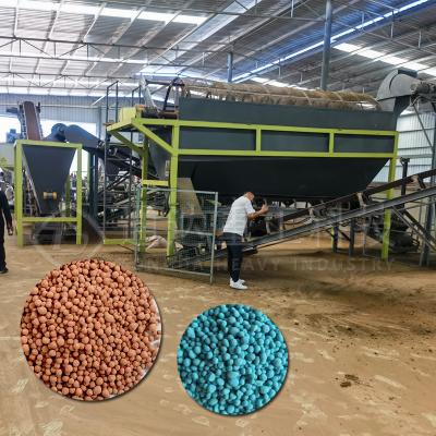 China 1-10t/h Fertilizer Rotary Drum Machine Cow Manure Organic Fertilizer Production Line Equipment for sale