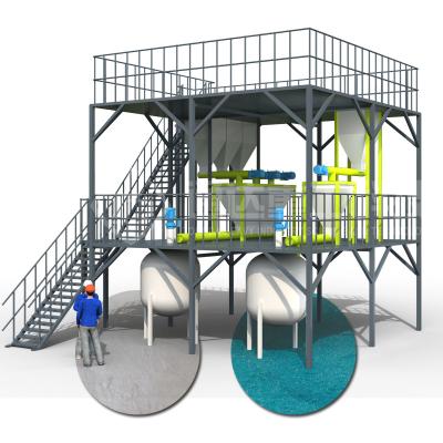 China Agricultural Chemical Liquid Fertilizer Production Line Organic Waste Water Soluble Fertilizer Production Line for sale