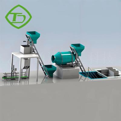 China Higher Efficiency 10t/h NPK Bulk Blending Compound Fertilizer Line Bb Fertilizer Mixer Machine for sale