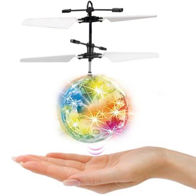 China Induction Toy Flying Ball For Children With Flashing Light Inductive Crystal ball aircraft for sale