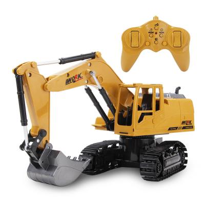 Κίνα 2.4Ghz 6 Channel 1:24 Mini RC Crane Excavator toy RC Engineering Alloy Car and plastic Excavator RTR For kids Christmas gift προς πώληση