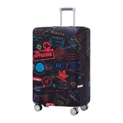 China Suitcase Luggage Cover Set Elastic Red Suit Case Protector Waterproof Luxury Suitcase Covers Spandex Suitcase Cover for sale