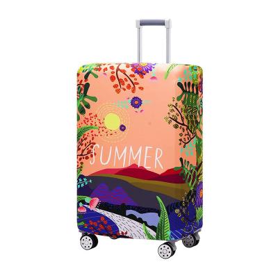 China Wholesale Travel Suitcase Suitcase Cover Christmas Anime Heat Transfer Flat Luggage Cover for sale