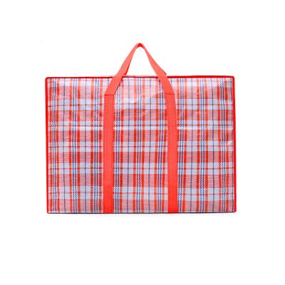 China 2021 PP Woven Bag Handled Eco Friendly Laminated Polypropylene Bags Film Covered Custom Woven Bags for sale