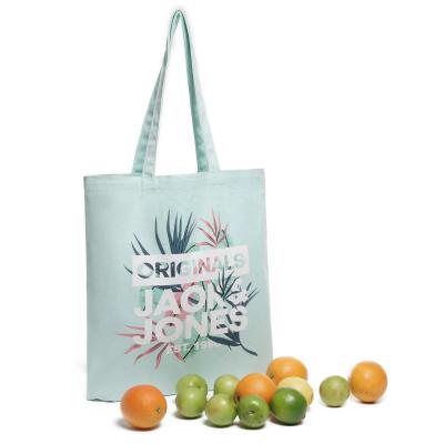 China 100% Eco-friendly Customized Recycle Organic Cotton Canvas Tote Shopping Bag With Printing Logo Promotional Supplie for sale