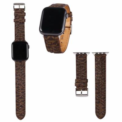 China Comfortable High Quality Luxury Leather iwatch 6 Nik For Apple 38/40/42/44mm Logo Watch Band Strap Wrist Watch Band for sale