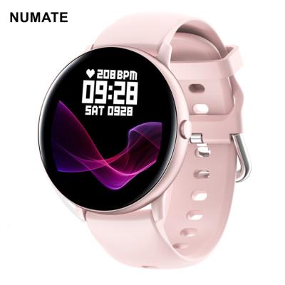 China New Popular Pink Heart Rate Monitor Smart Watch Women Fitness Smartwatch Sports Smartwatch NUMATE Touch Screen Reloj Wristband for sale