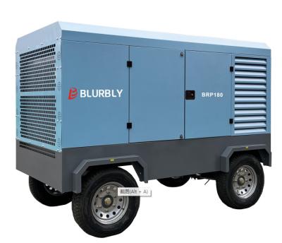 China OIL-LESS Portable Screw Air Compressor Diesel 5 m3/min Capacity Air-compressors for sale