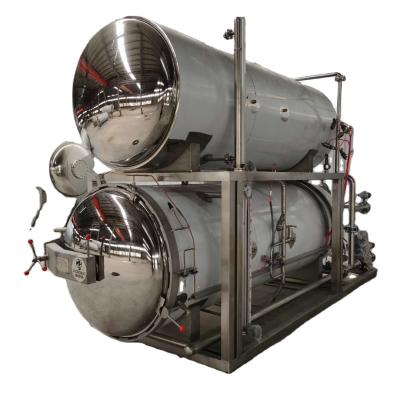 China Factory High Efficiency Canned Fish Food Retort Sterilizer Autoclave Food Sterilizer Pouch Retort Spray Type Machine for sale