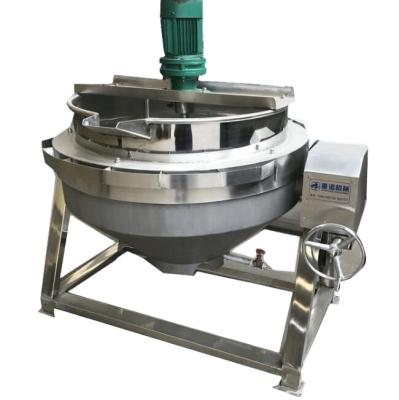 China Food Industry Electric Jacketed Kettle Steam Heating Tilting Jacketed Kettle In Automatic Control for sale