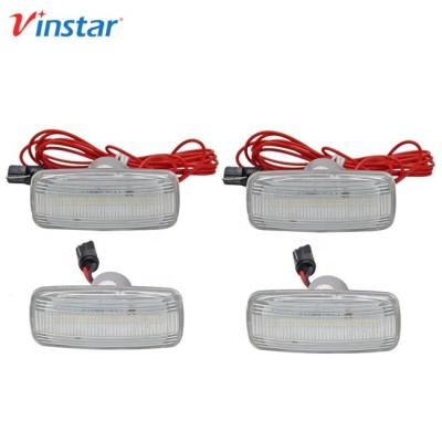 China For DODGE Vinstar E4 Approved 2x Front Amber 2x Rear LED Red Side Turn Signal Light For Dodge RAM For Grand Caravan For Avenger for sale