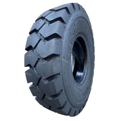 China Wholesale Cheap Rubber Tread 650-10 18X7-8 Pattern Hg Solid Tire Solid Tire Black Forklift Truck With Rim for sale