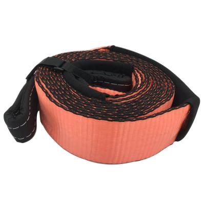 China Polyester Heavy Duty 4WD Rescue Recovery Rope Car Tow Strap 3