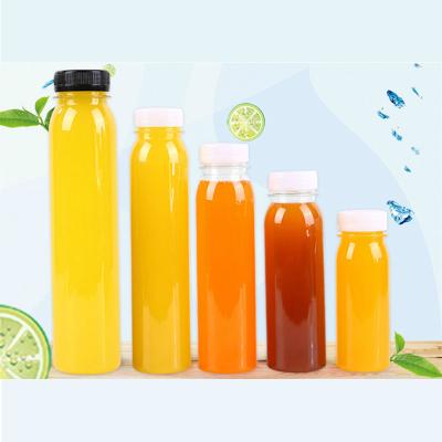 China 100ml Cheapest Bottom Quality PET Beverage Juice Plastic Bottle 150ml 250ml 300ml 350ml 400ml 500ml for sale