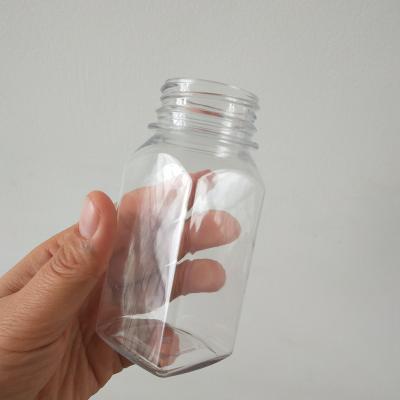 China Wholesale Small Clear PET Beverage Square Plastic Juice Sample Bottle 60ml 100ml 2oz 3oz Sample Bottles for sale