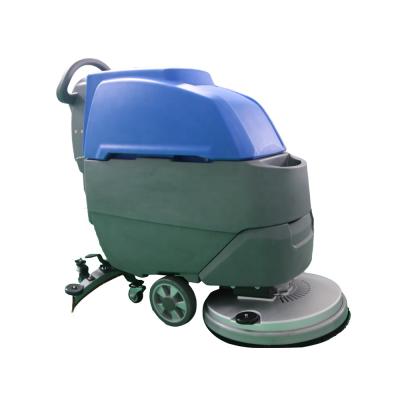 China Hotels D510S Electric Floor Sweeper Scrubber Walk Behind Floor Scrubber for sale