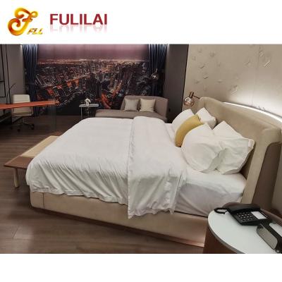 China Contemporary Customized Wooden Hotel Bedroom Furniture Set Specific Use 5 Star Hotel for sale