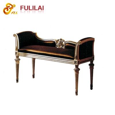 China Solid Wood Bed Room Furniture Set Hotel Bench For 5 Star Hotel for sale