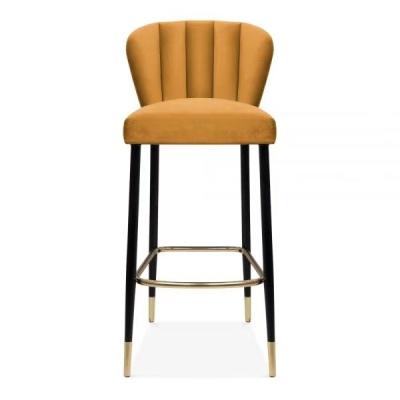 China Modern Hot Sale OEM Metal PU Leather High Quality Wood Restaurant Furniture Barstool for sale