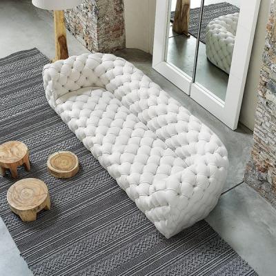 China Contemporary Modern Italian Design Hotel Furniture Lobby Leather Sofa for sale