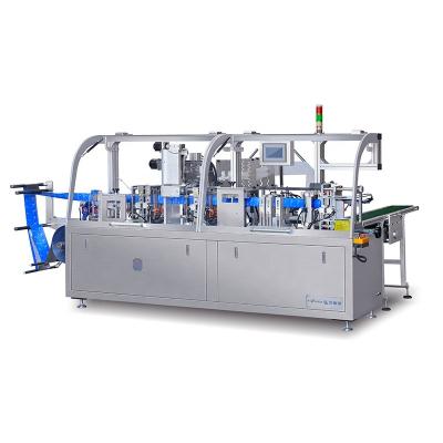 China Hotels Automatic Four Sides Alcohol Wet Sealing Cloth Making Machine for sale